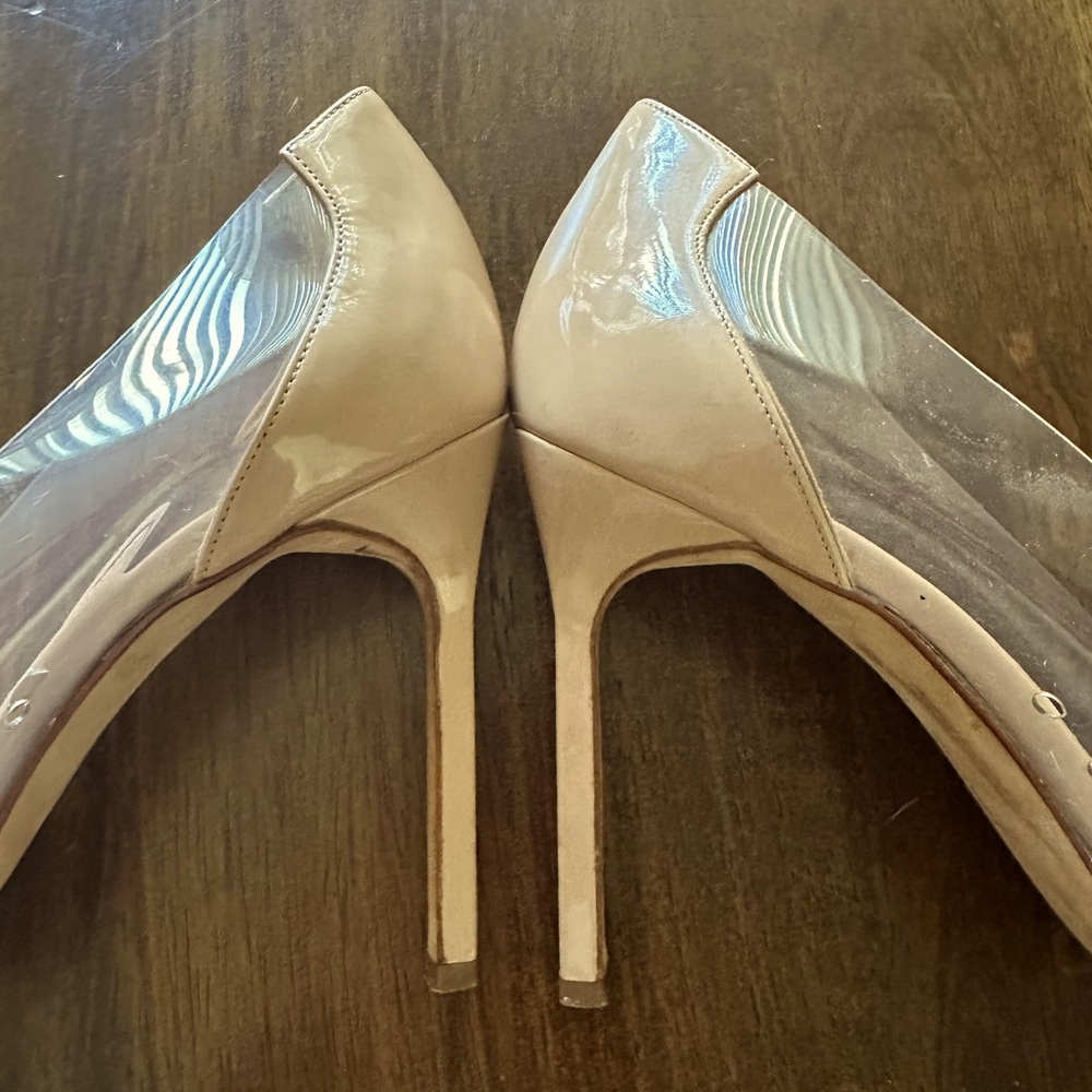 Manolo Blahnik Beige Pacha Heels - Picture 5 of 6